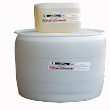 Fire Quench Firefighting Liquid Foamer. Color: Light straw color. Odor: mild.